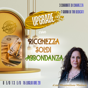 Serate di chiarezza Upgrade con ricchezza, soldi e abbondanza. luglio 2026